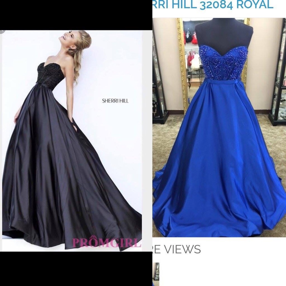 Sherri Hill Royal Blue Gown Size 0